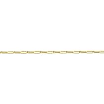 9K Yellow Gold Paperclip Chain (Size 24) with Lobster Clasp, Gold Wt. 6.25 Gms.