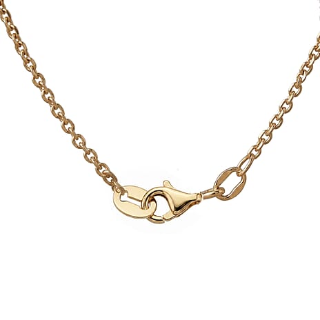 Vicenza Preview Deal-9K Yellow Gold  Necklace (Size - 18)