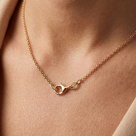Vicenza Preview Deal-9K Yellow Gold  Necklace (Size - 18)