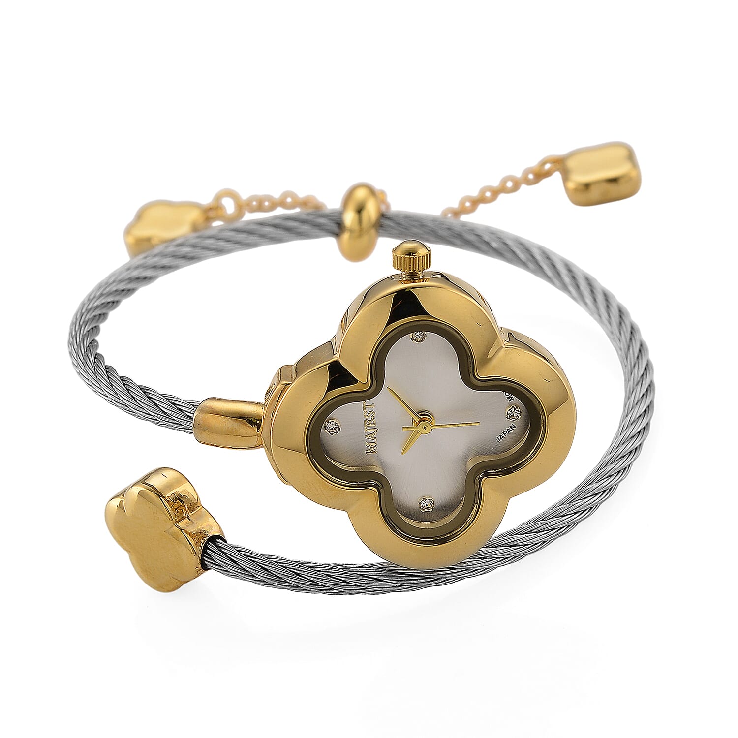 White-Crystal-Ladies-Watch-Pure-White-Stainless-Steel-0-010-Ct