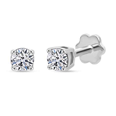 Luxuriant Lab Grown Diamond Earring in Rhodium OverlaySterling Silver  0.350  Ct.