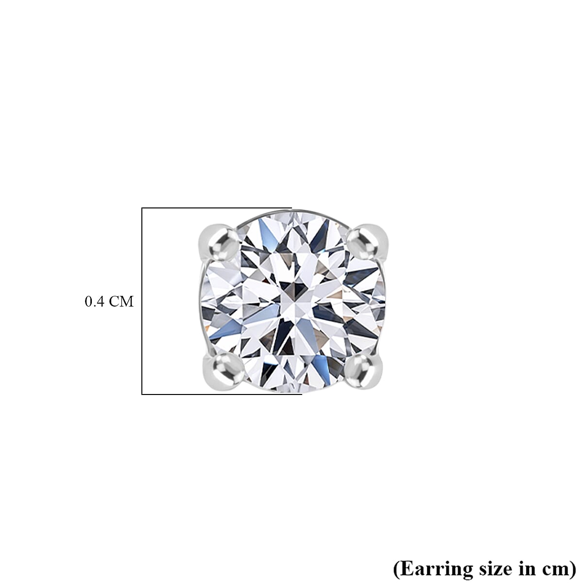 Luxuriant Lab Grown Diamond Earring in Rhodium OverlaySterling Silver  0.350  Ct.