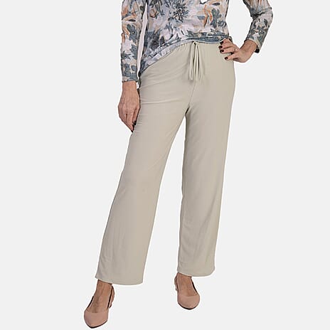 Anamor Ity Ankle Glazer Trouser With Drawstring Waist (Size XL-XXL) - Mint