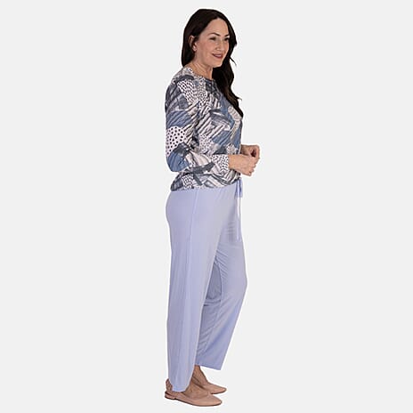 Anamor ITY Ankle Grazer Trouser With Drawstring Waist (Size XL-XXL) - Pale Blue