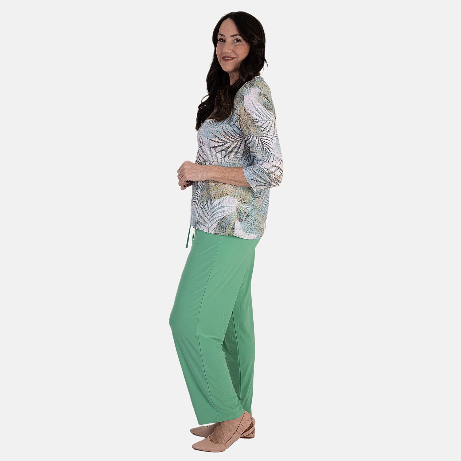 Anamor Printed Long Sleeve Top 