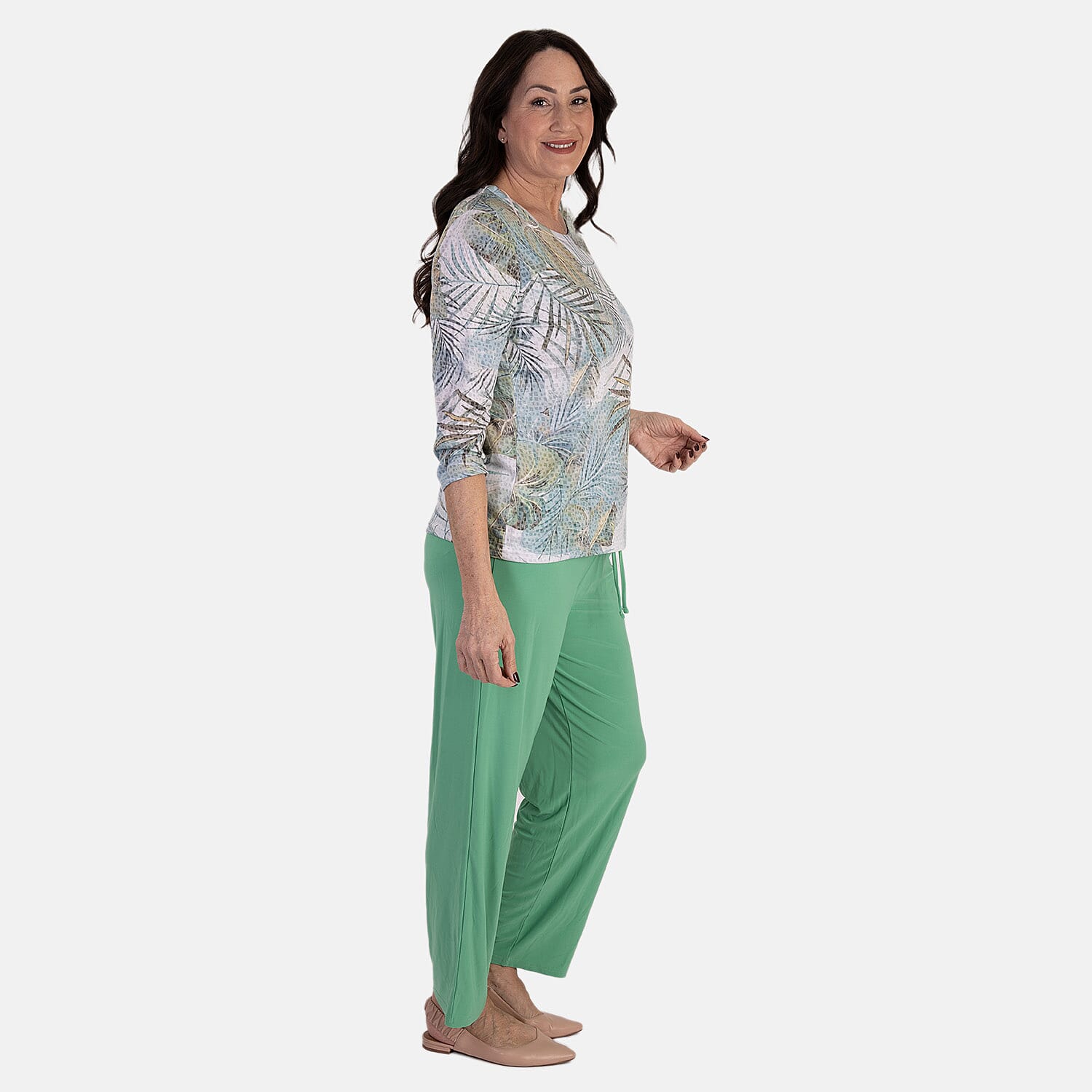 Anamor Ity Ankle Grazer Trouser With Drawstring Waist 