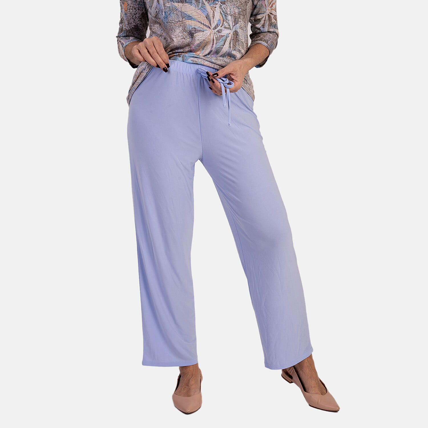 Anamor-Ity-Ankle-Grazer-Trouser-With-Drawstring-Waist-Size-S-M-Blue