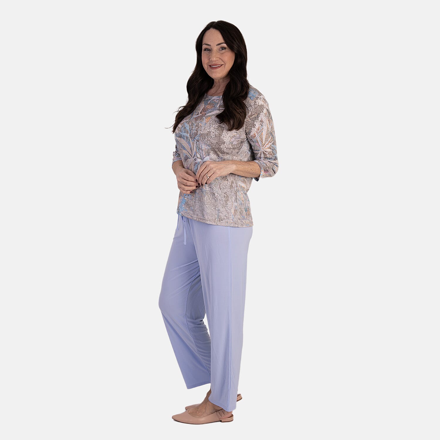 Anamor Ity Ankle Grazer Trouser With Drawstring Waist 