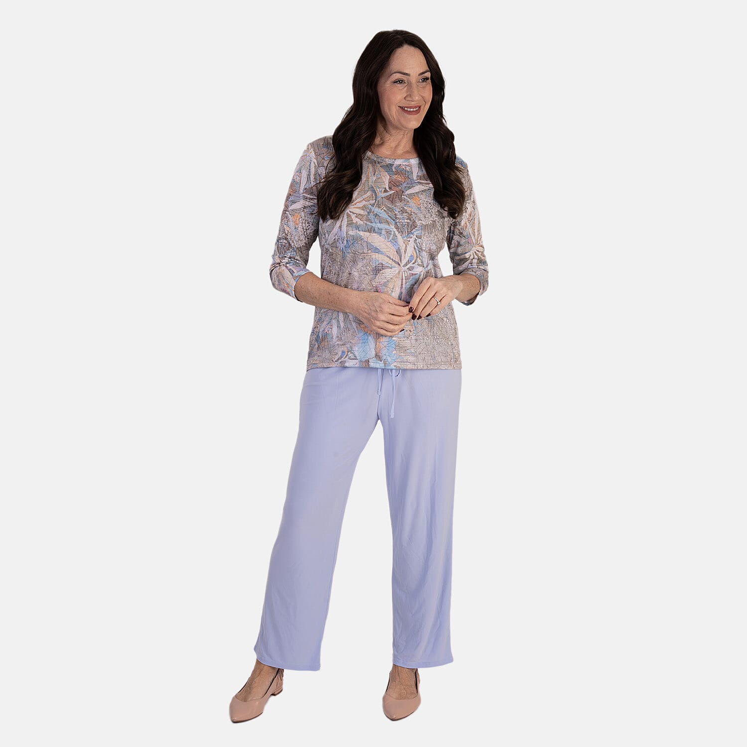 Anamor Ity Ankle Grazer Trouser With Drawstring Waist 