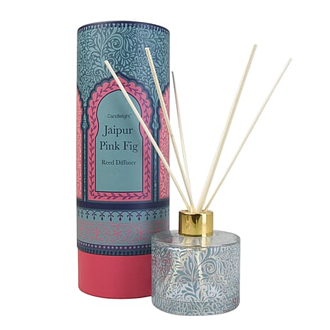 Closeout Deal- India Reed Diffuser - 10% Kashmir Pear & Fig Scent Home Fragrance (150 ml) - Turquoise