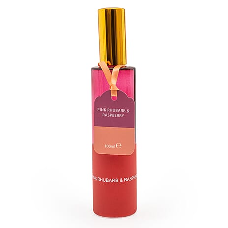 6% Rhubarb & Raspberry Fragrance Room Spray (100 ml) - Two-Tone Pink