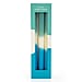 Set of 6 Two-Tone Blue Dinner Candles