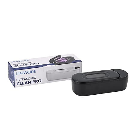 SC-200 Ultrasonic Jewellery Cleaner - 48kHz Professional Sonic Cleaner for Glasses & Watches with 50ml Solution & Dual Timers  (400mL)