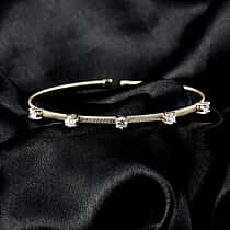 Designer Inspired-  Luxuriant 9K Yellow Gold SGL Certified Lab Grown Diamond (VS-EF) Full Bangle (Size 7.5) 1.27 Ct.