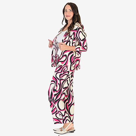 Anamor Printed Shirt (Size S-M) - Pink