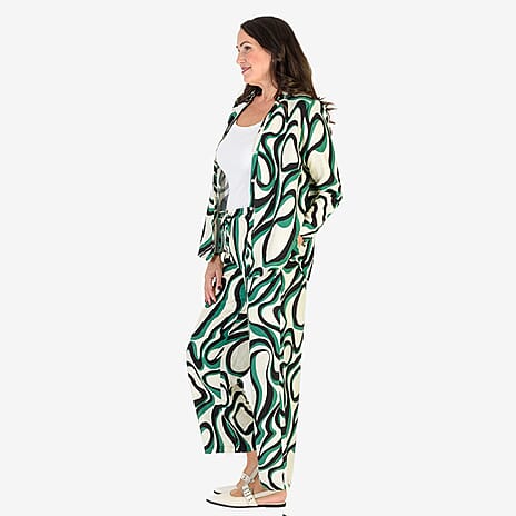 Anamor Printed Shirt (Size S-M) - Green