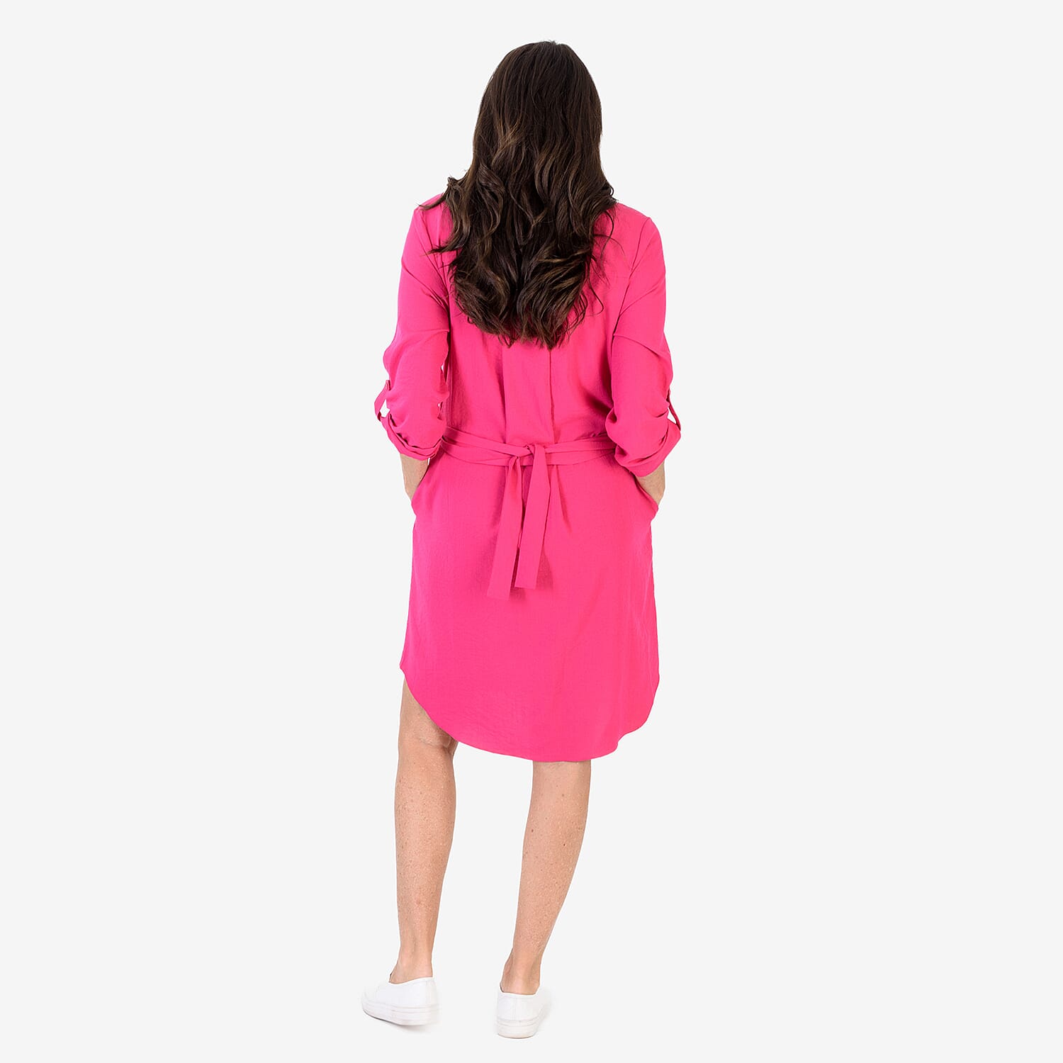 Anamor Solid Colour Shirt Dress