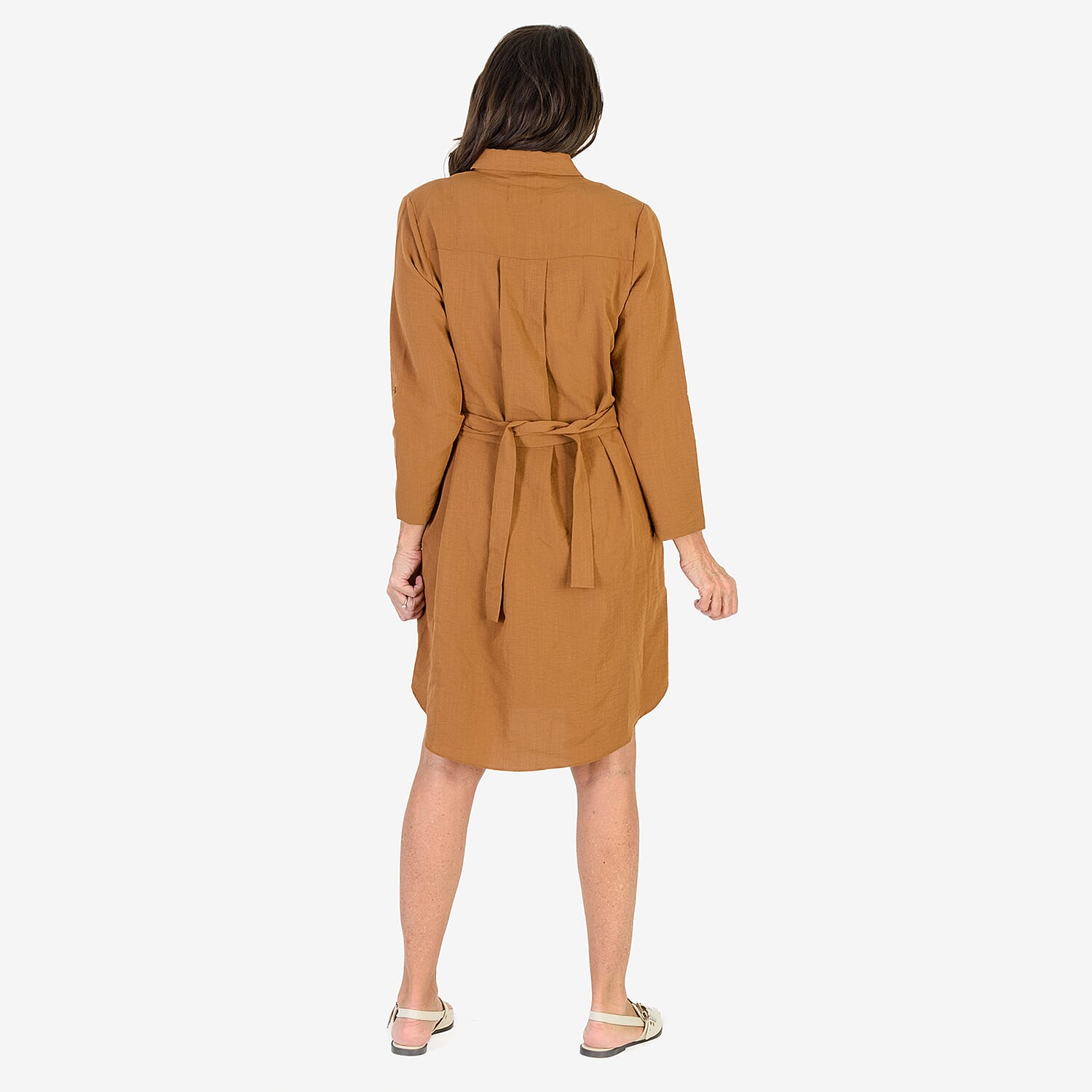 Anamor Solid Colour Shirt Dress
