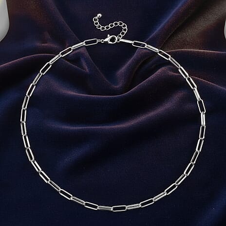 Paperclip Chain Necklace (Size - 20 - 2 inch Ext.)