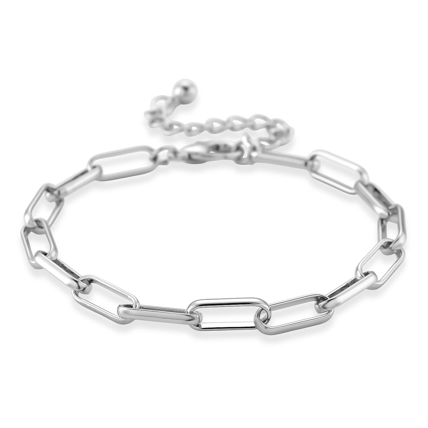 Paperclip Chain Bracelet (Size - 8-2 inch Ext.)