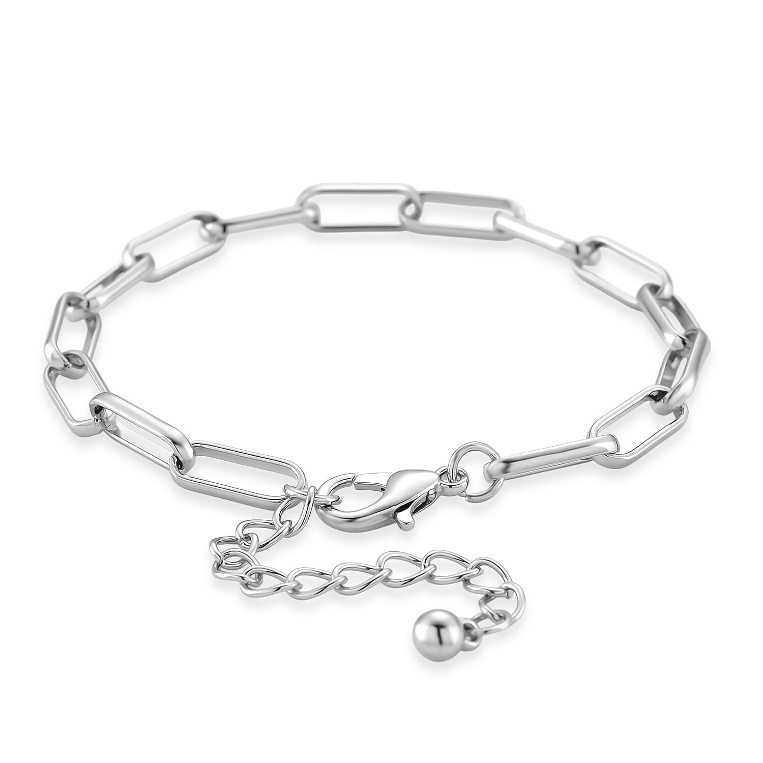 Paperclip Chain Bracelet (Size - 8-2 inch Ext.)
