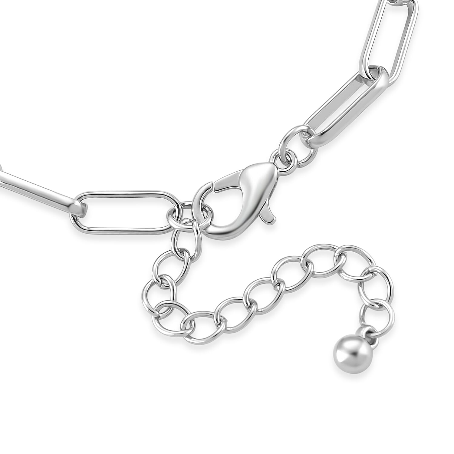 Paperclip Chain Bracelet (Size - 8-2 inch Ext.)