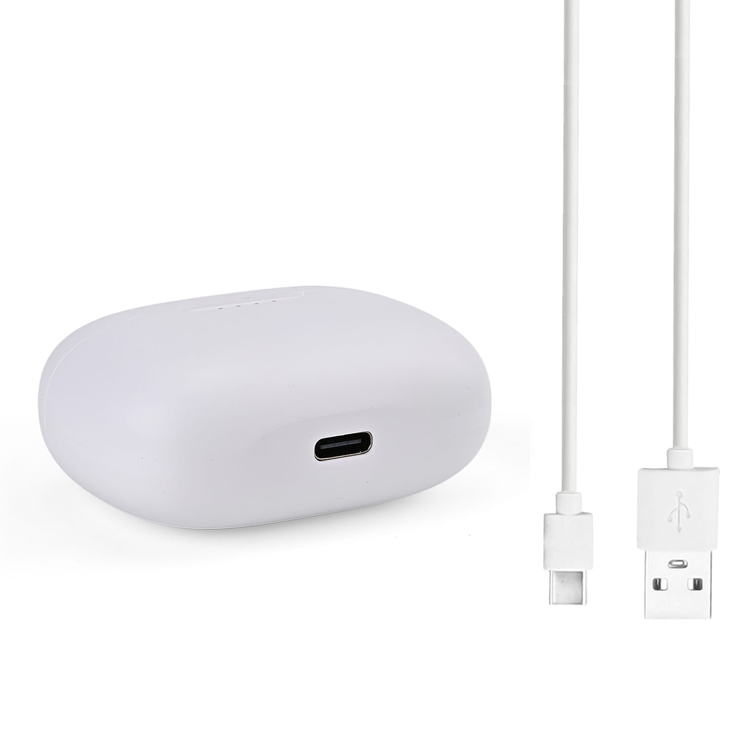 Wireless Earbuds with Charging Case & 3-4 Hour Playtime - White