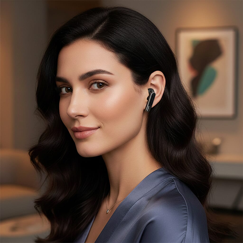 TWS True Wireless Earbuds - 150mAh Charging Case & 3-4 Hour Playtime - Black