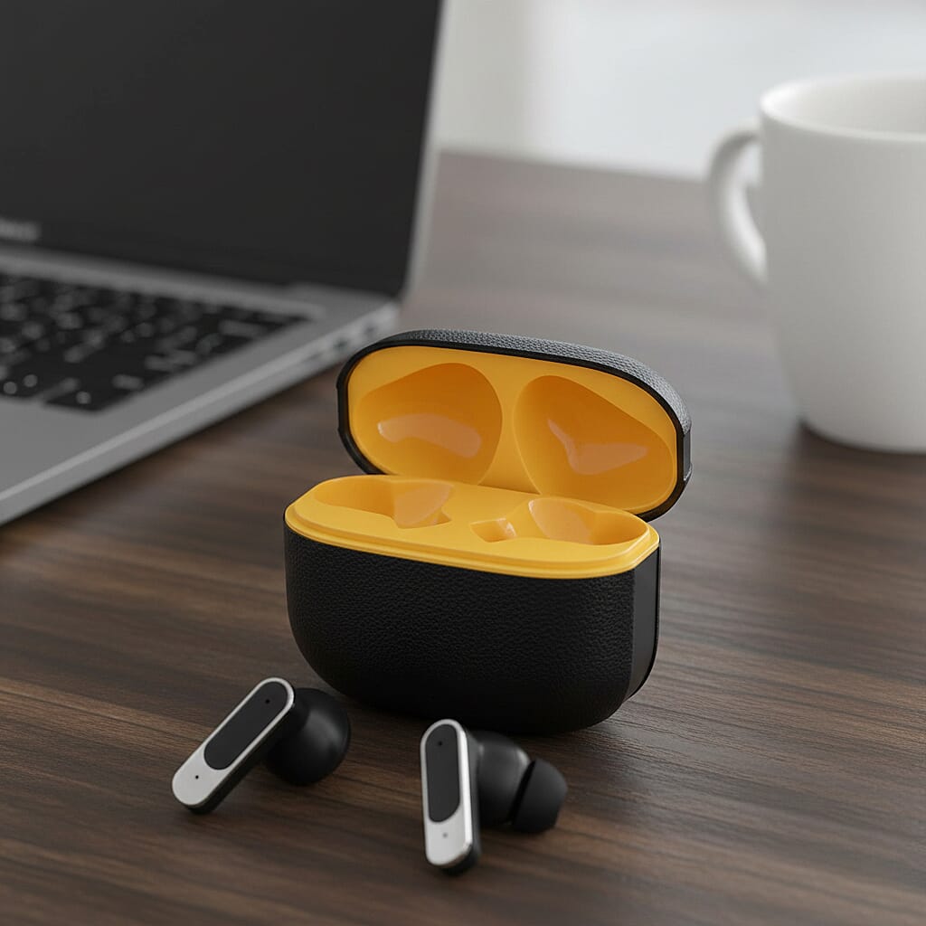 TWS True Wireless Earbuds - 150mAh Charging Case & 3-4 Hour Playtime - Black