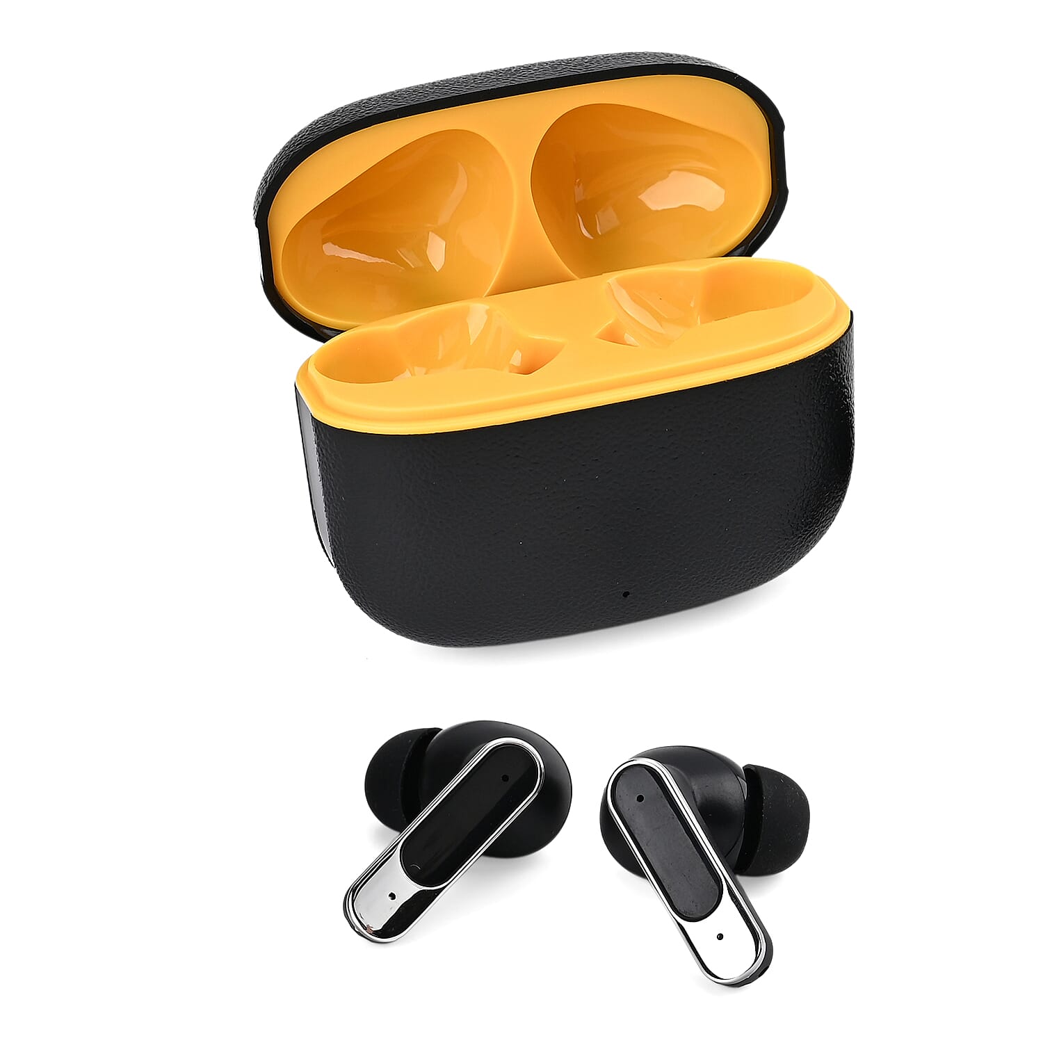 TWS True Wireless Earbuds - 150mAh Charging Case & 3-4 Hour Playtime - Black