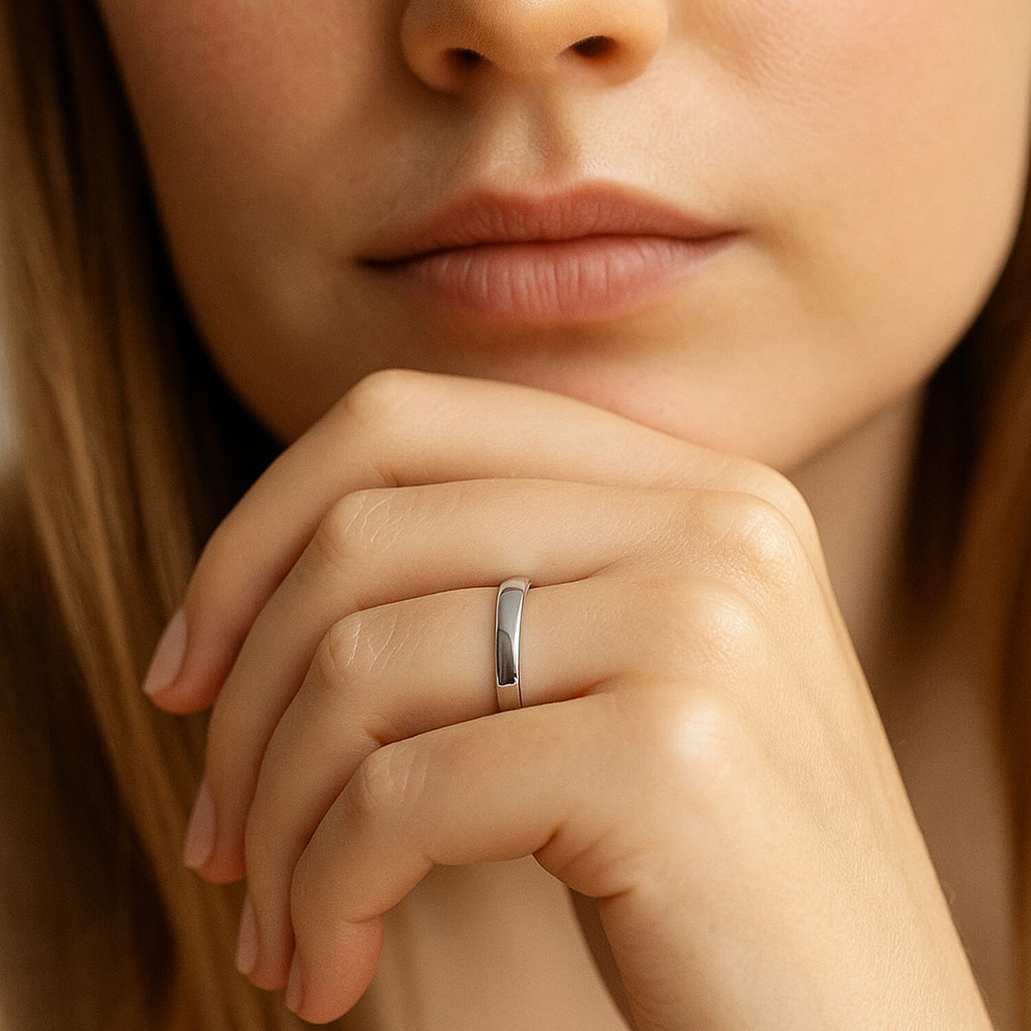 950 Platinum Band Ring