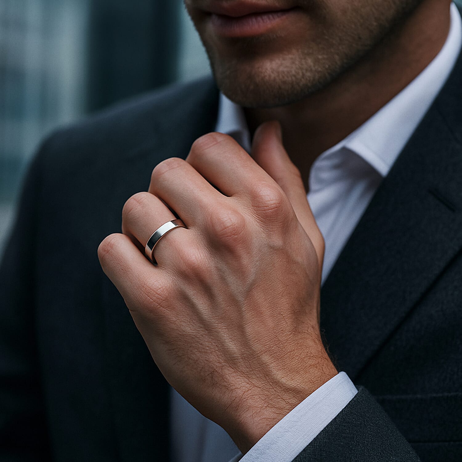 950 Platinum Band Ring