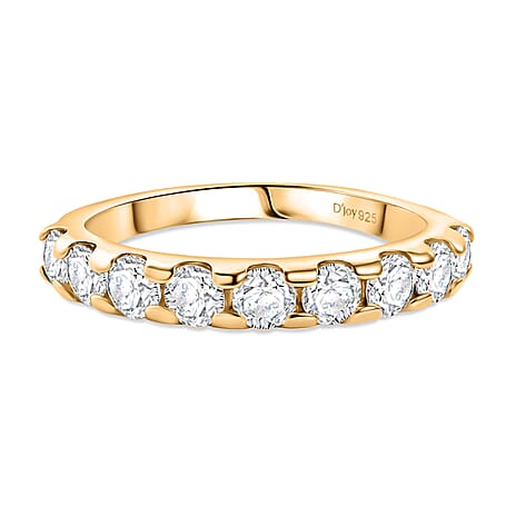 D'Joy Moissanite Fancy Ring in 18K YG PlatingSterling Silver  0.900  Ct.