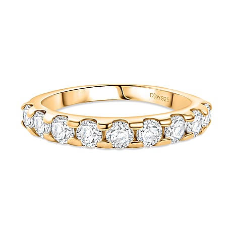 D'Joy Moissanite Fancy Ring in 18K YG PlatingSterling Silver  0.900  Ct.