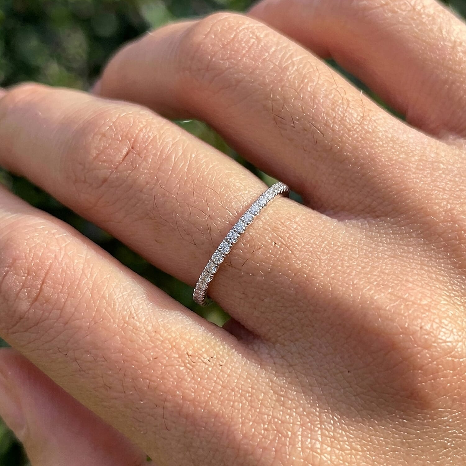 D'Joy Moissanite Band Ring in Sterling Silver 1.280 Ct.