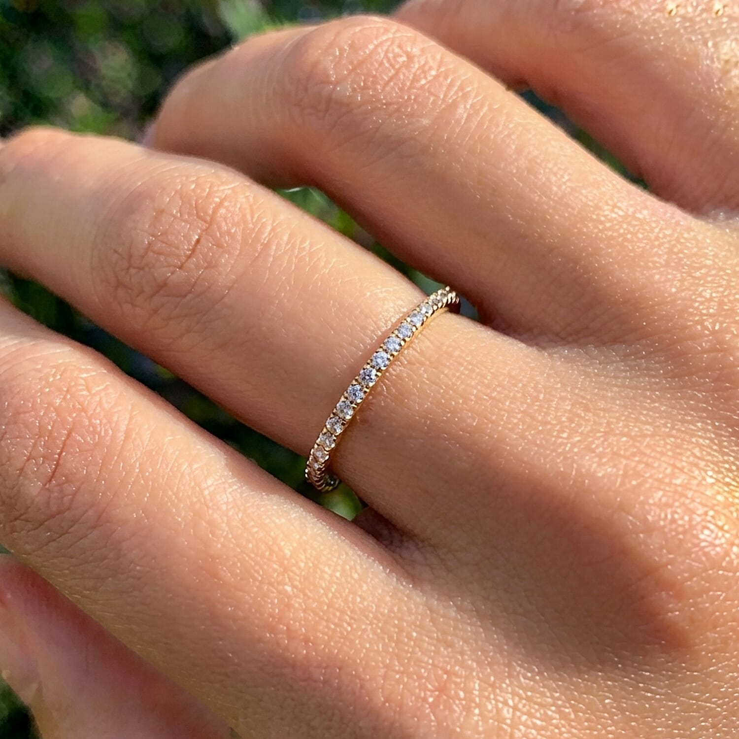 D'Joy Moissanite Band Ring in Sterling Silver 1.280 Ct.