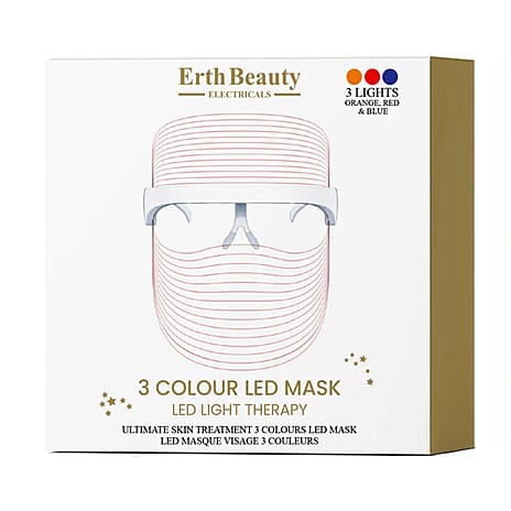 THE BEST VALUE BUY DEVICE - Erth Beauty Ultimate Skin Treatment 3 Colour Led Mask - Red, Blue and yellow LED lights
