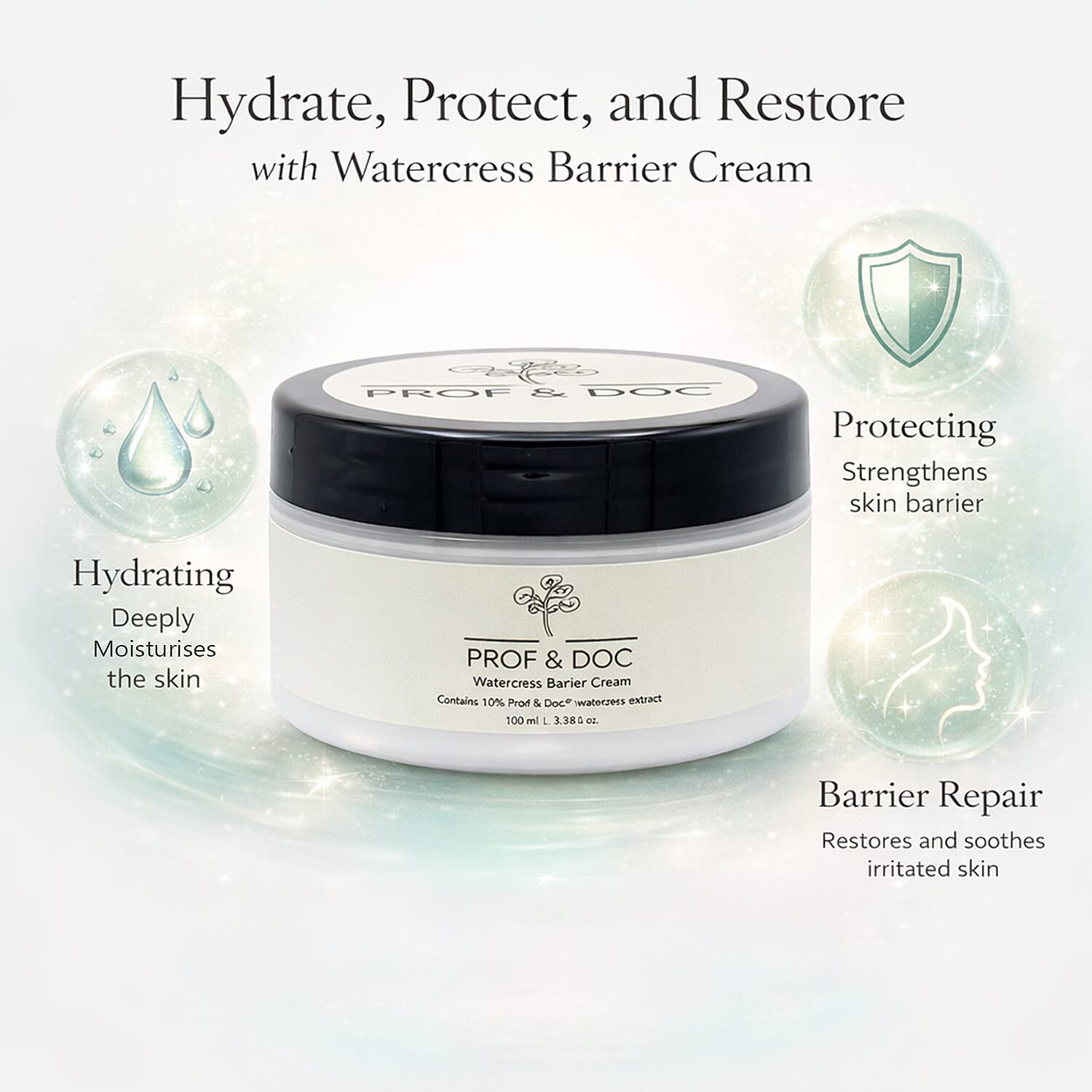 Prof & Doc Watercress Barrier Cream - 100ml