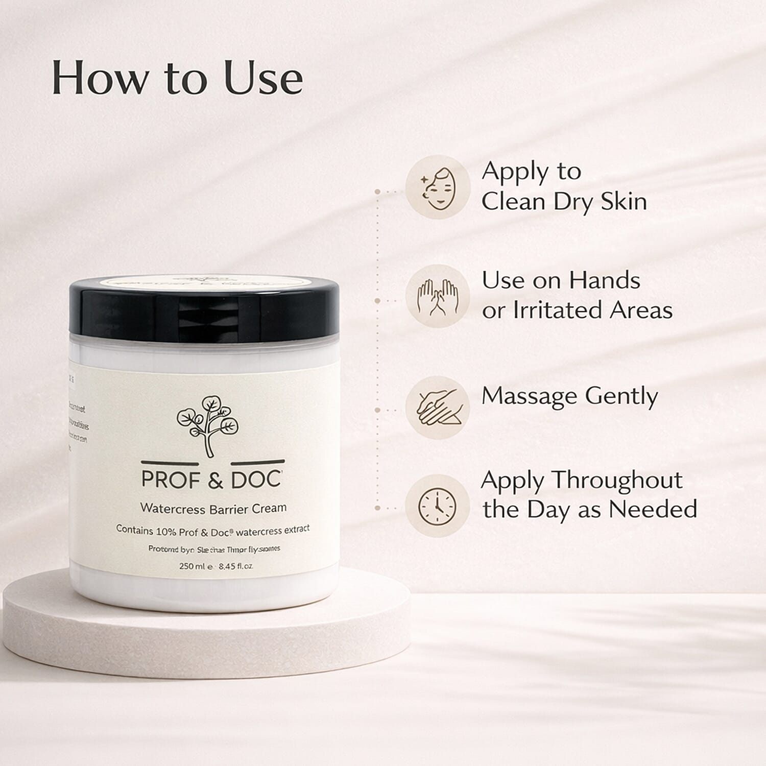 Prof & Doc Watercress Barrier Cream - 250ml