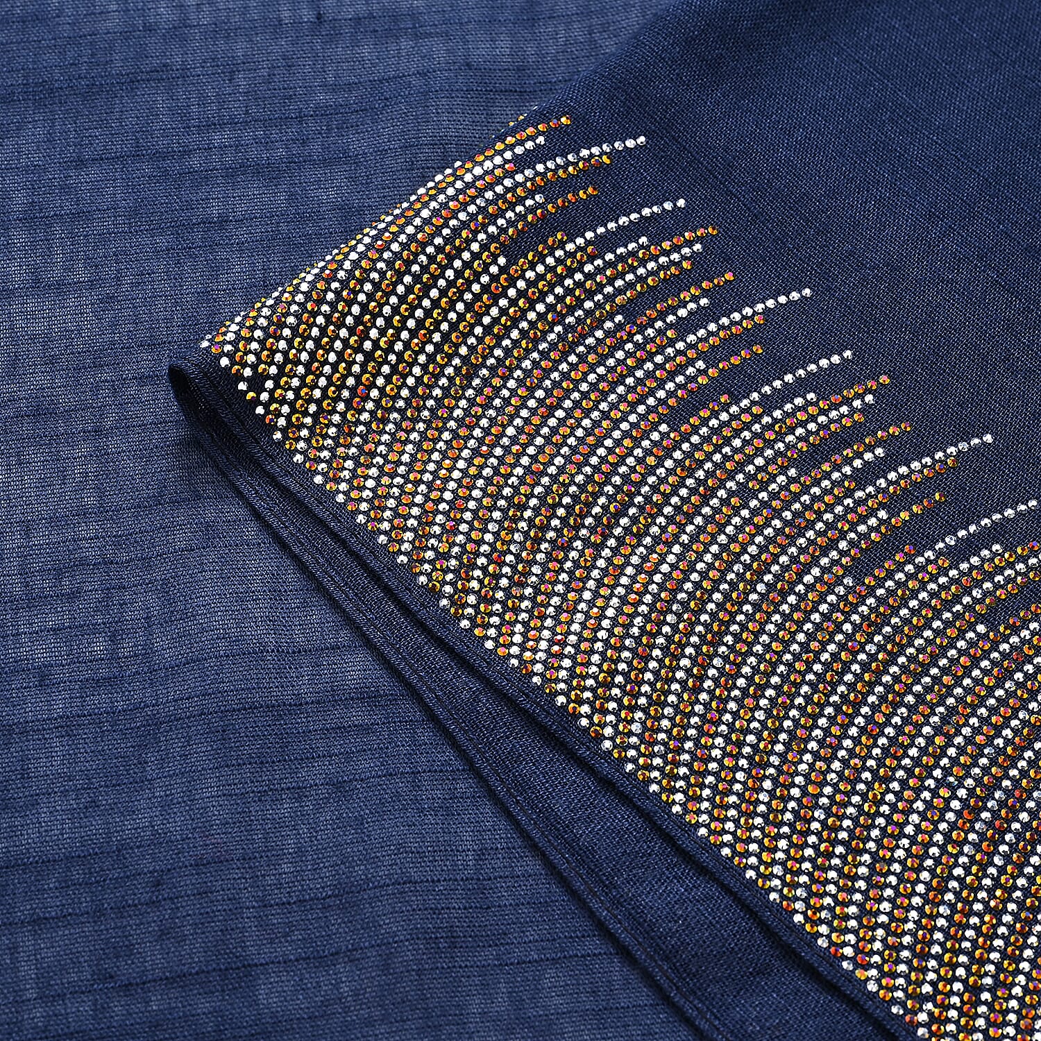 Limited Collection Sparkling Sequin Evening Shawl (70 x 180 cm) - Black