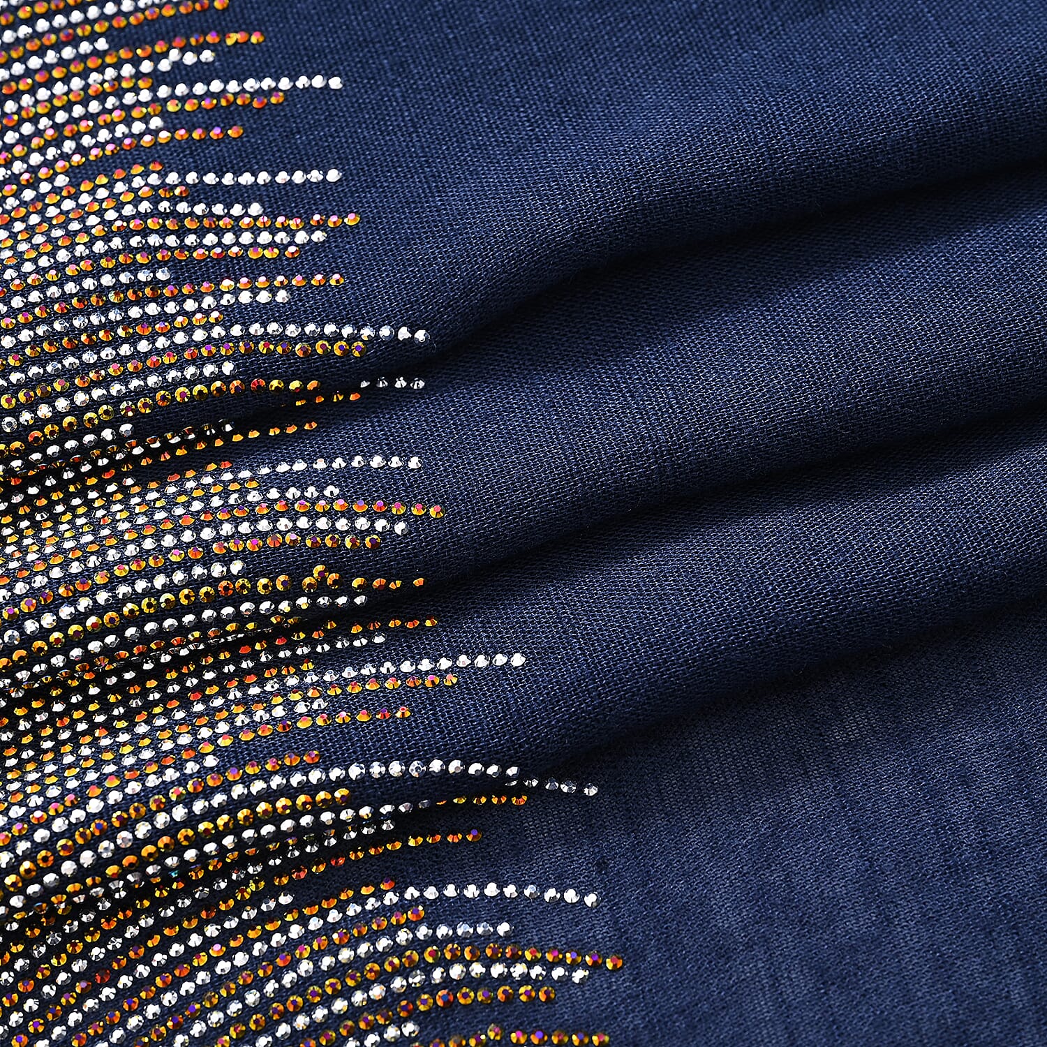 Limited Collection Sparkling Sequin Evening Shawl (70 x 180 cm) - Black