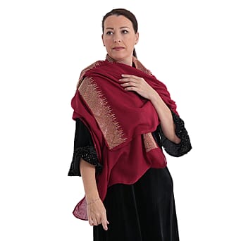 https://tjcuk.sirv.com/Products/83/5/8352912/Patterned-Scarf-Size-One-Size-Red-Black_8352912_2.jpg?w=342&h=342