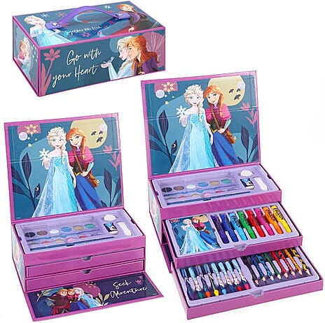 Frozen 52 Piece Coloring Set with Case and Drawers