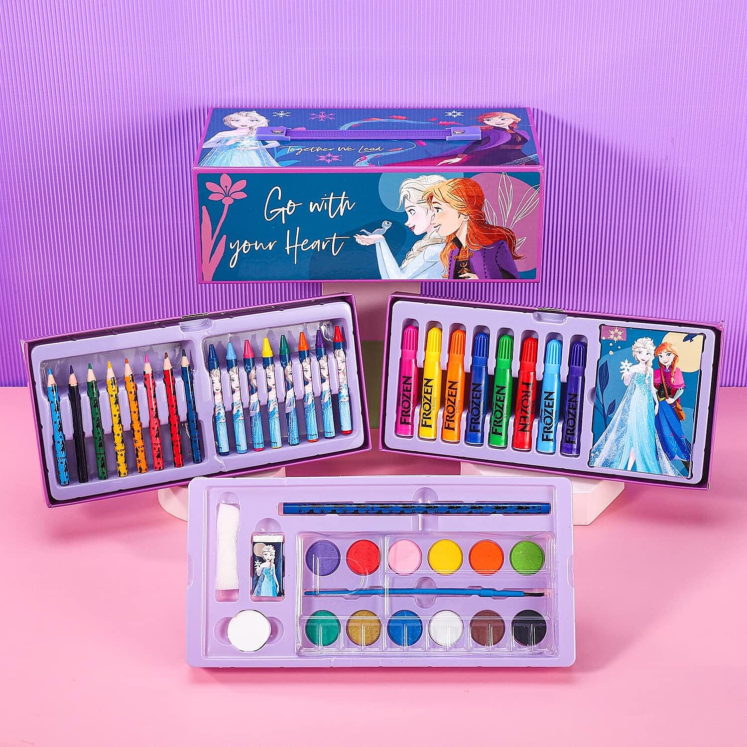 Frozen 52 Piece Coloring Set with Case and Drawers