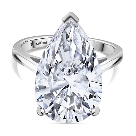 Collectors Edition - Luxuriant 950 Platinum IGI Certified Lab Grown Diamond (VS-EF) Ring 10.00 Ct, Platinum Wt. 7.21 Gms.