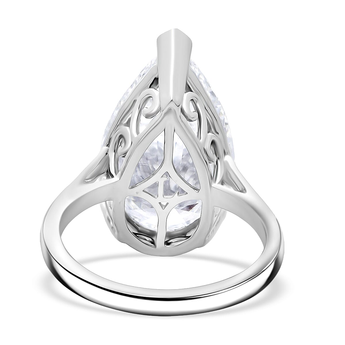 Collectors Edition - Luxuriant 950 Platinum IGI Certified Lab Grown Diamond (VS-EF) Ring 10.00 Ct, Platinum Wt. 7.21 Gms.