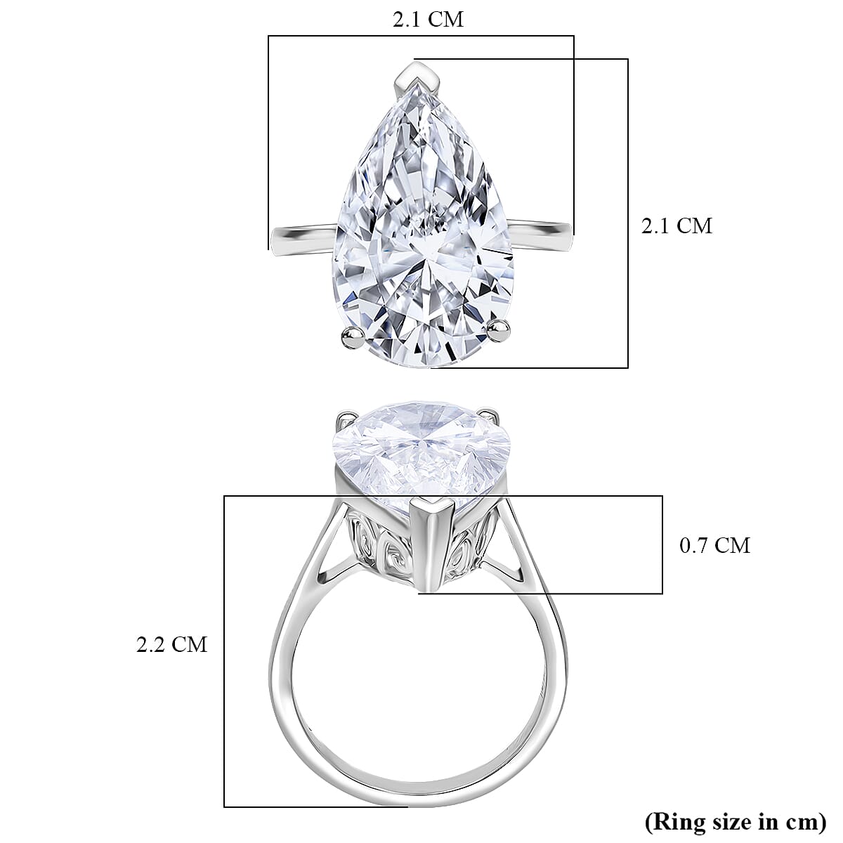 Collectors Edition - Luxuriant 950 Platinum IGI Certified Lab Grown Diamond (VS-EF) Ring 10.00 Ct, Platinum Wt. 7.21 Gms.