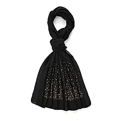 Limited Collection Sparkling Sequin Scarf (Size - One Size) - Black