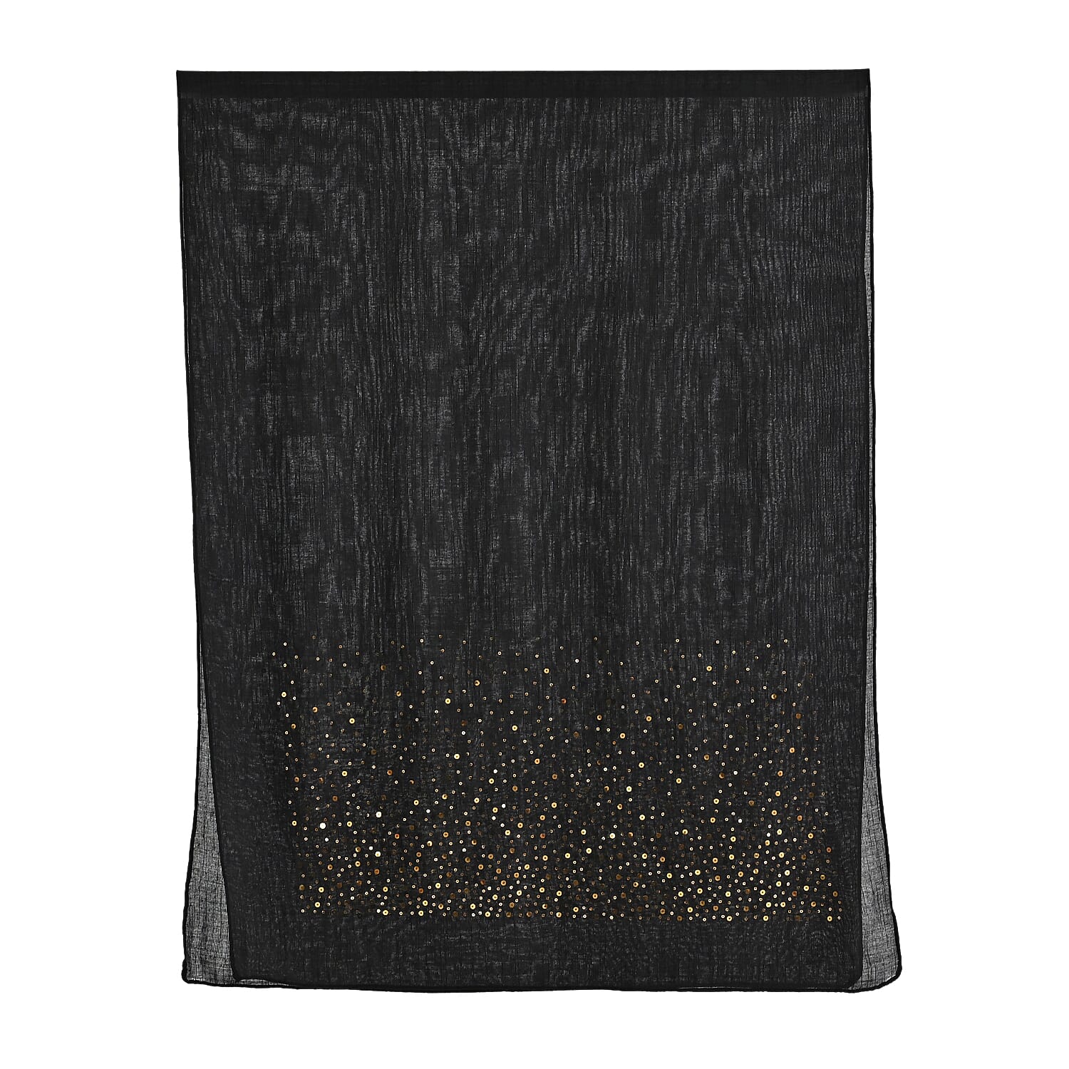 Limited Collection Sparkling Sequin Scarf (Size - One Size) - Black