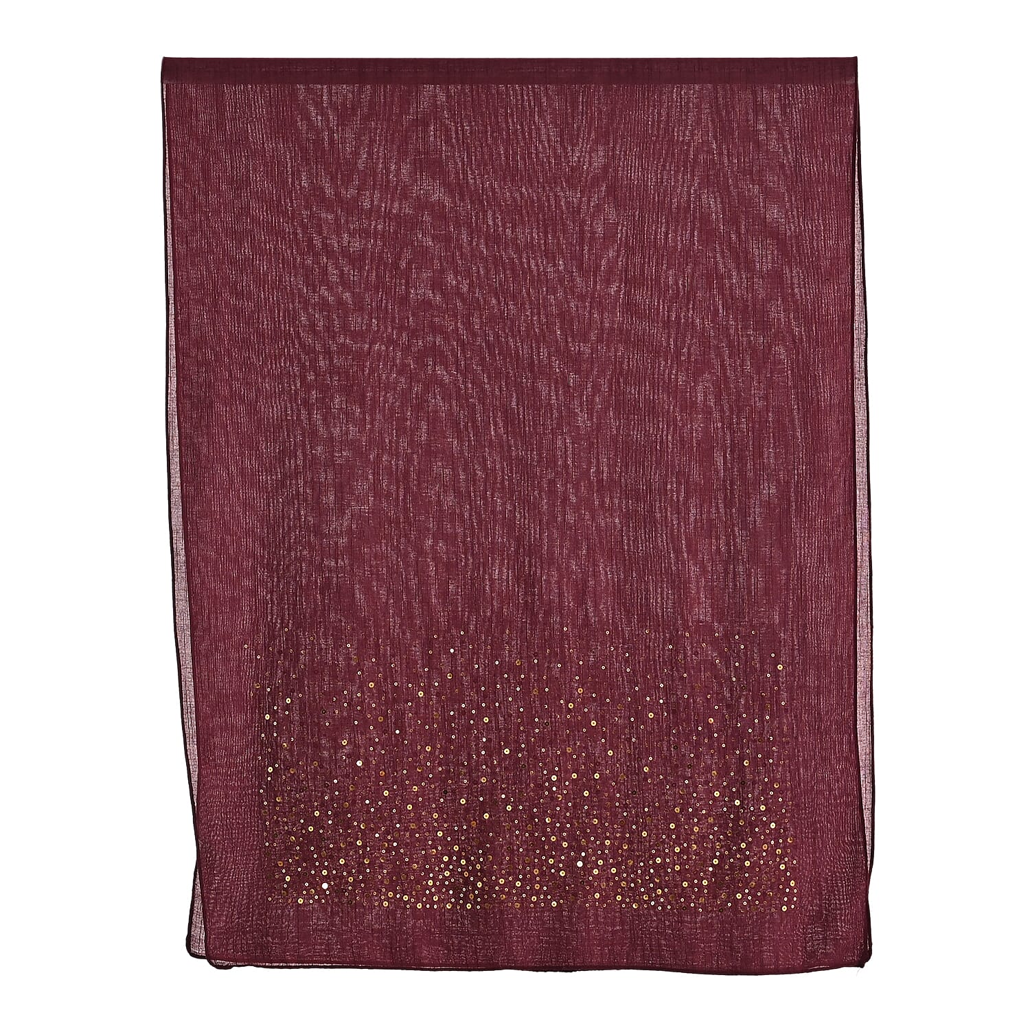 Limited Collection Sparkling Sequin Scarf (Size - One Size) - Purple